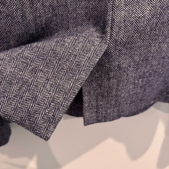 NEW J. Crew Herringbone Wool Blend Schoolboy Blazer in Blue, Size 14 - Picture 12 of 12